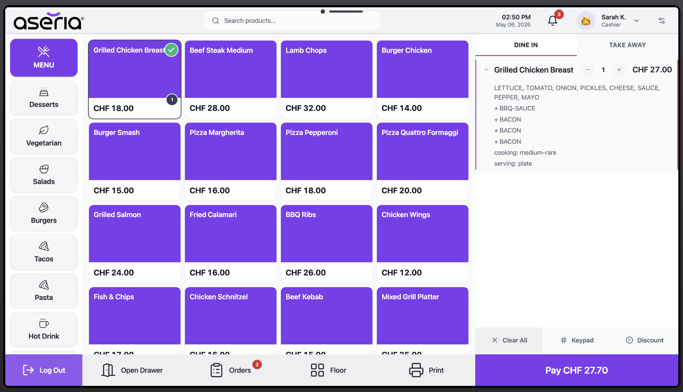 ASERIA POS Interface